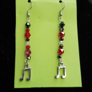 Musical note earrings